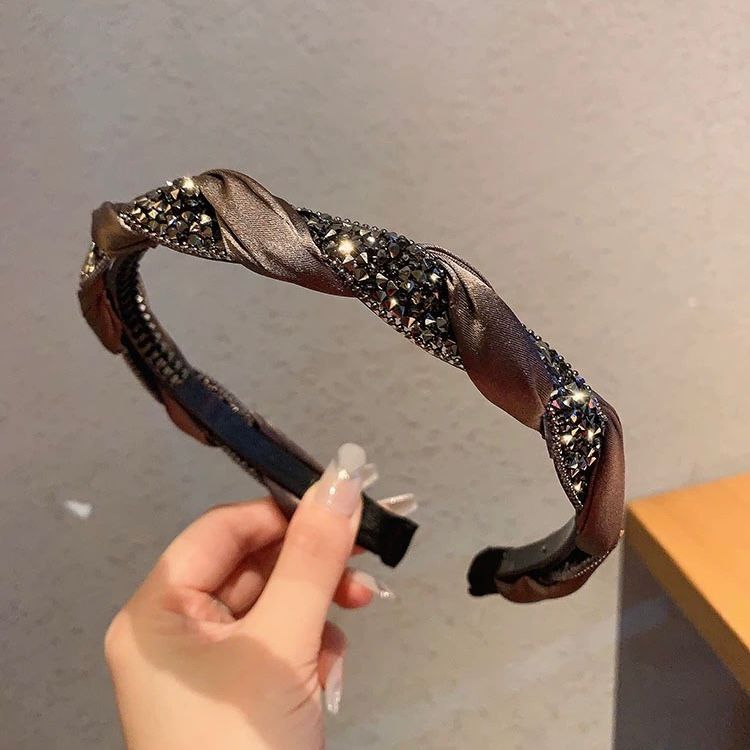 Wholesale Braid temperament all-match non-slip toothed headband exquisite girl advanced niche design headband