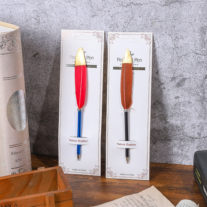 Pluma de pluma plateada al por mayor pluma