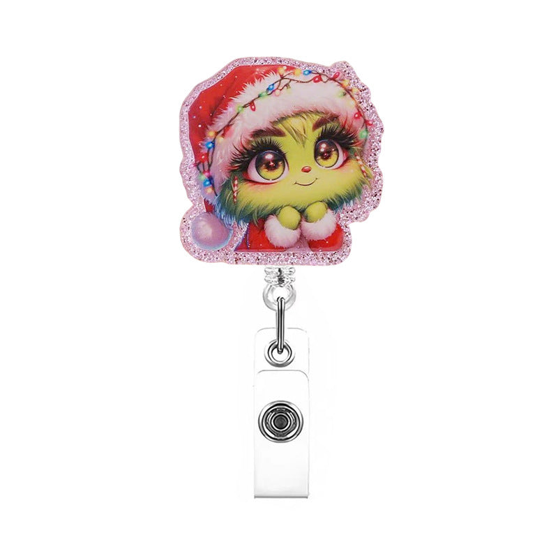 Wholesale Christmas cartoon gift Badge Reels
