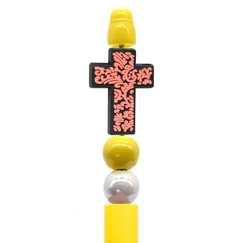 Wholesale 100pcs Creative Cartoon pen beaded PVC soft glue pen beads