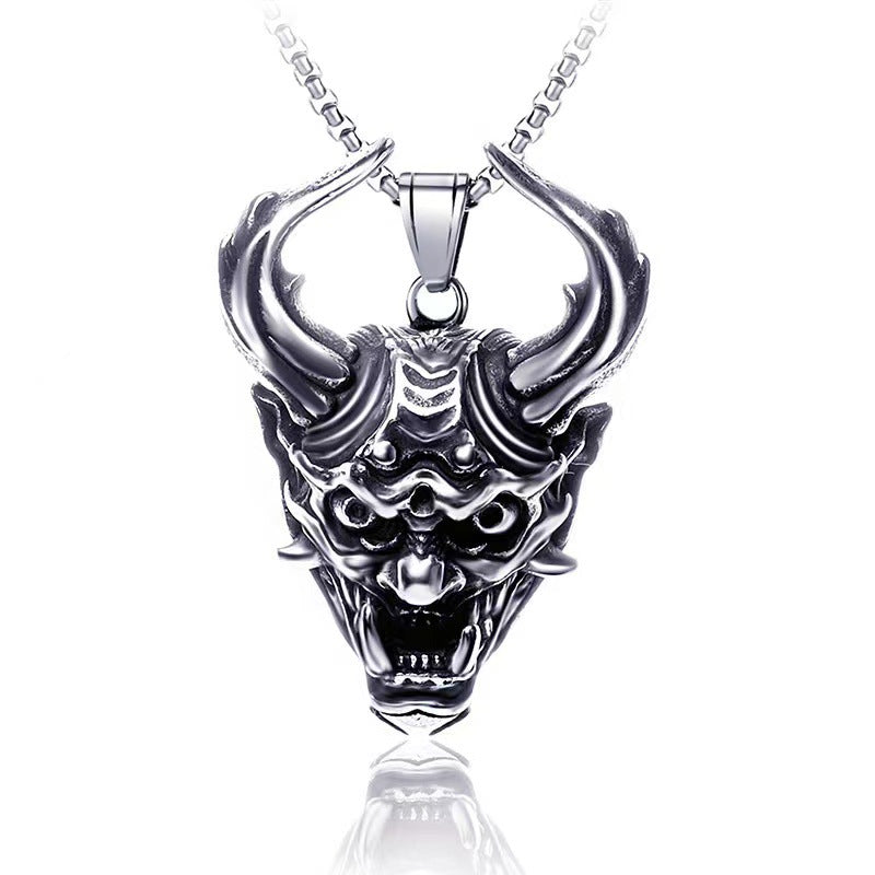 Wholesale Fashion  Hip-Hop Necklace for Men, Personalized Punk Style Steel Chain Pendan