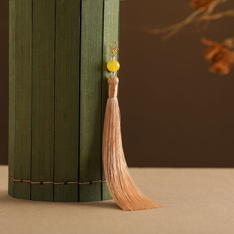 Wholesale 12CM Beaded Lobster Clasp Tassel Pendant