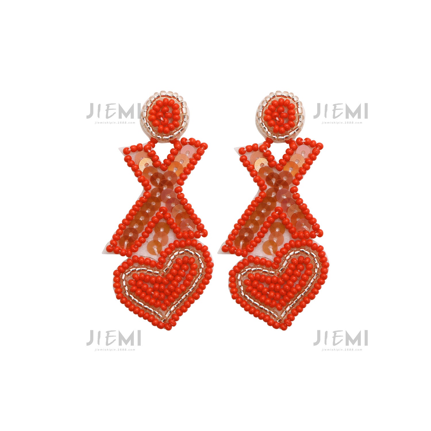 Wholesale Valentine's Day Letter XOXO Love Rice Ball Earrings