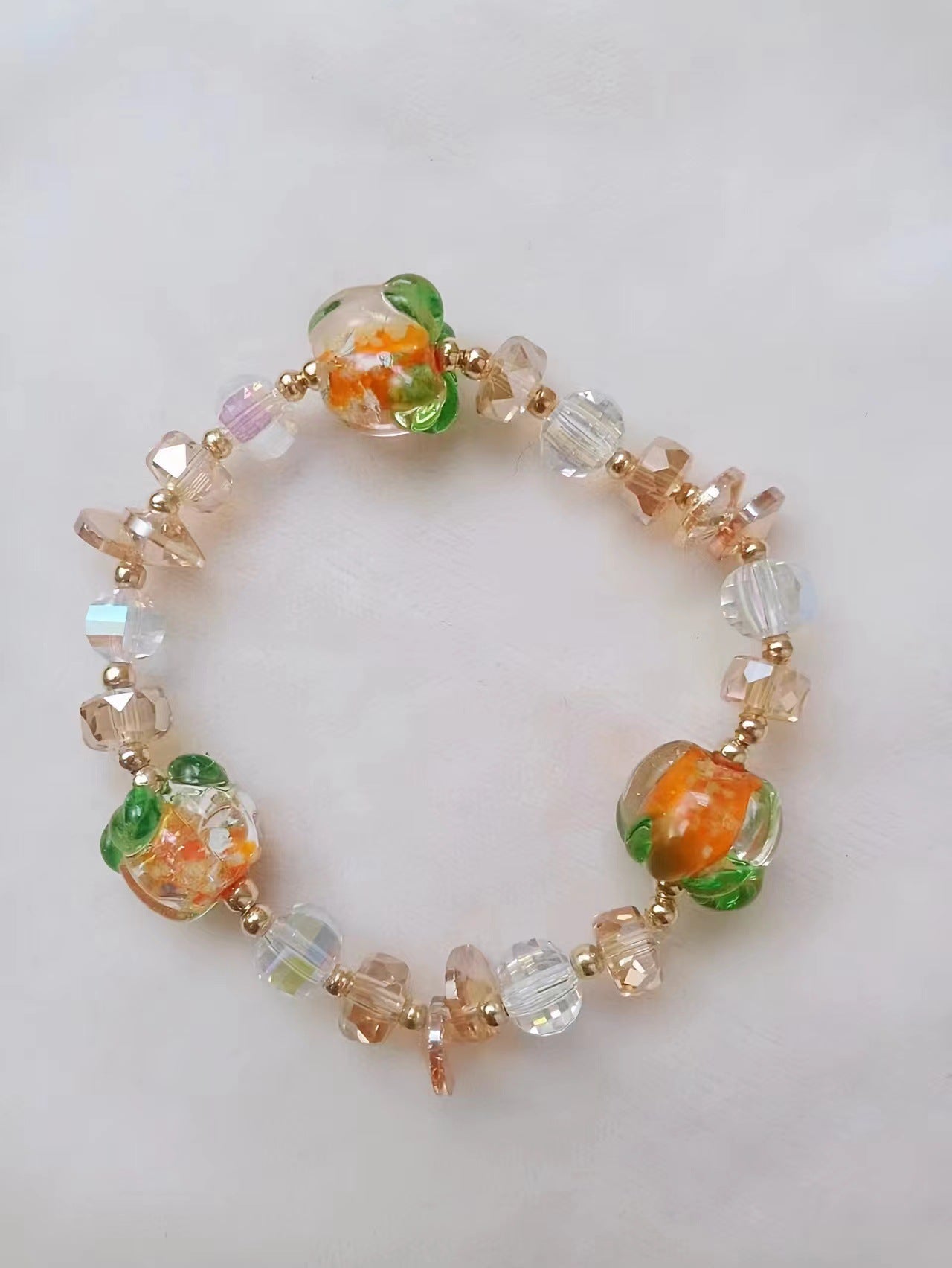 Wholesale Luminous Glass Artificial Crystal Bracelet
