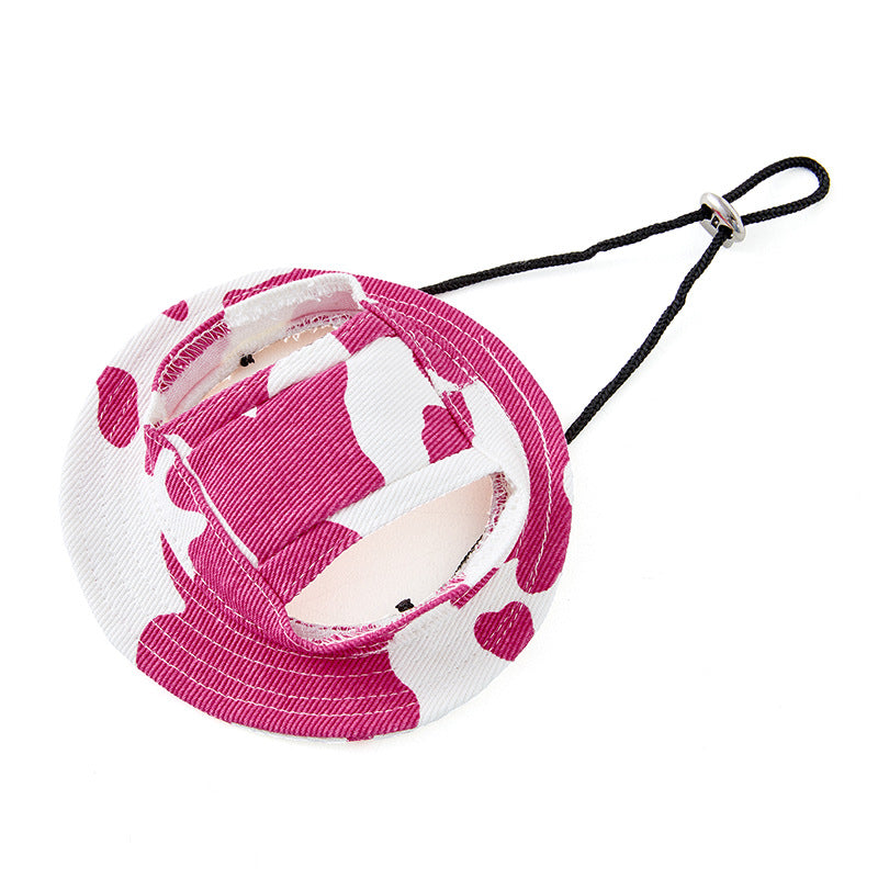 Wholesale Cotton Cow Pet Hats