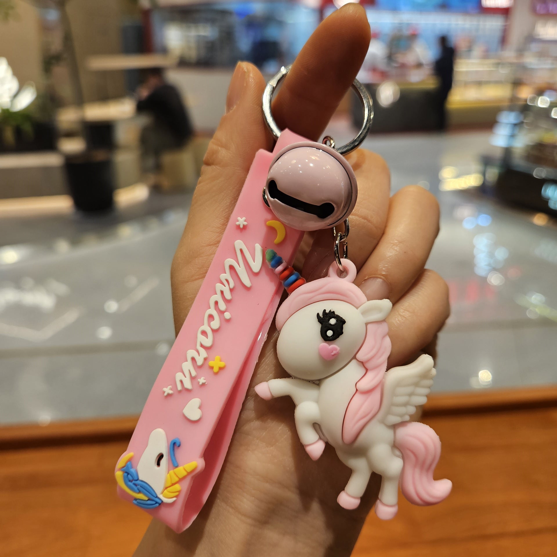 Wholesale Cartoon cute colored horsehide keychain OLY Exclusive