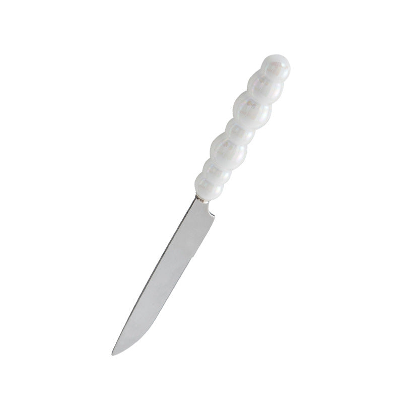 Wholesale Ceramic Pearl Handle Stainless Steel Knives, Forks, and Spoons