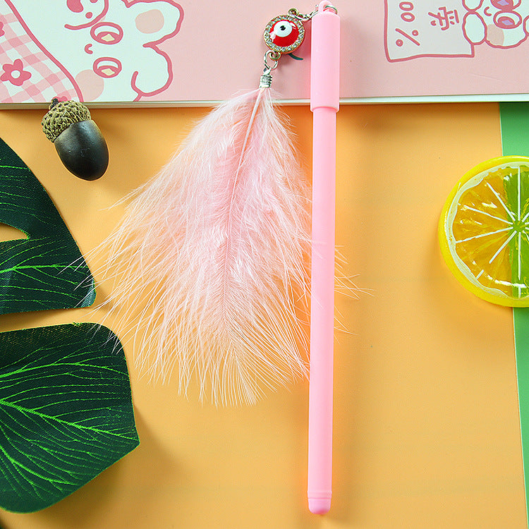 Wholesale Creative Tassel Drift Bottle Pendants, Neutral Pen, Erasable Plastic Signature Pen