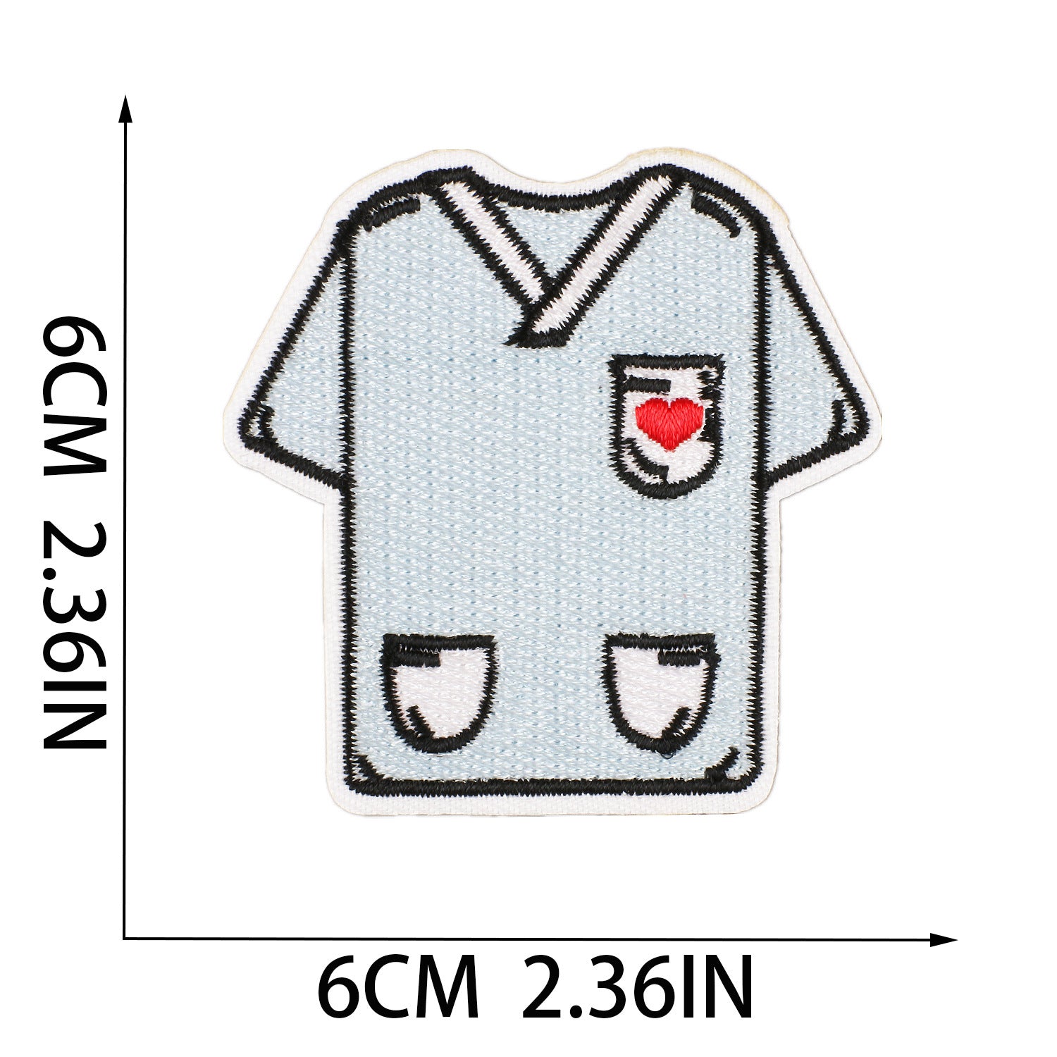Wholesale Decorative Heart Embroidered Patch Cartoon Design For Clothing Fashion Accessory