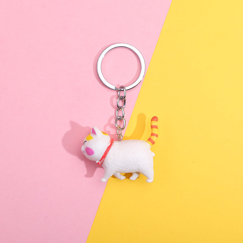 Wholesale Cute Cat Metal Keychains