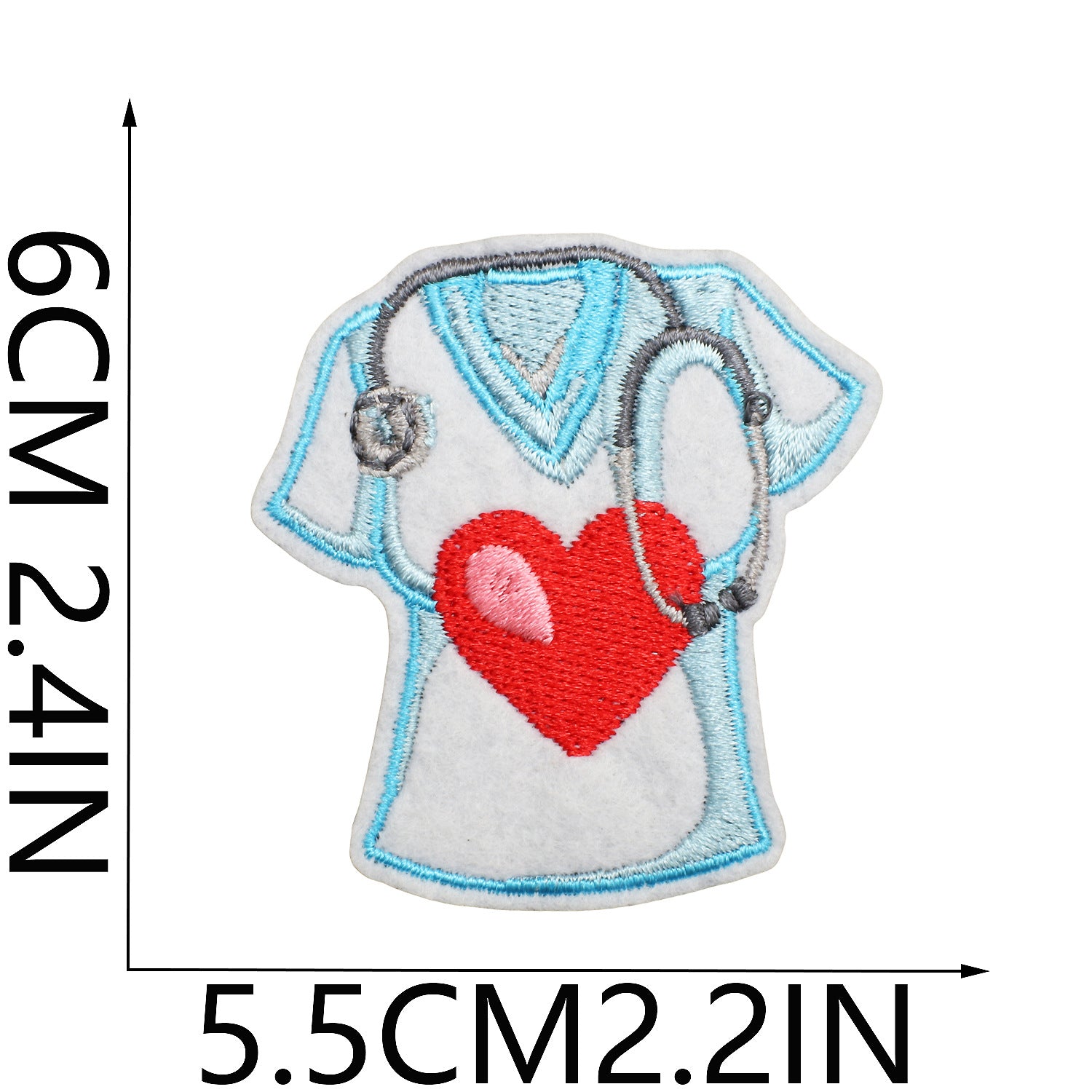 Wholesale Cartoon human organ embroidery patch medical equipment patch