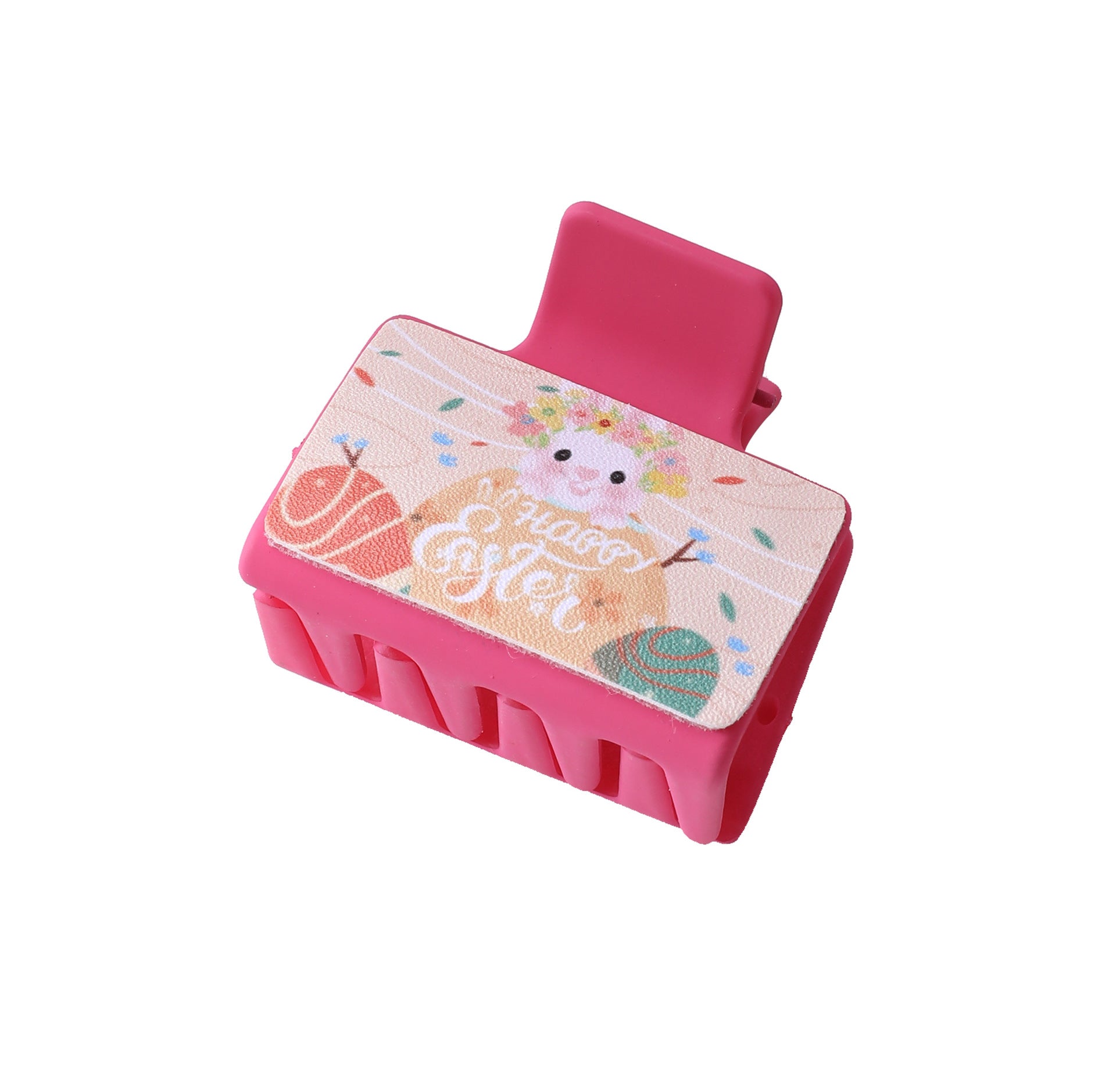 Wholesale Easter Bunny Egg Colored PU Hair Clips