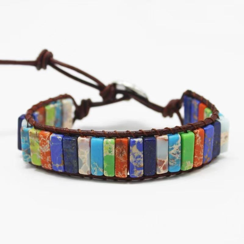 Wholesale Hand-woven Leather European and American Bohemian Creative Bracelet