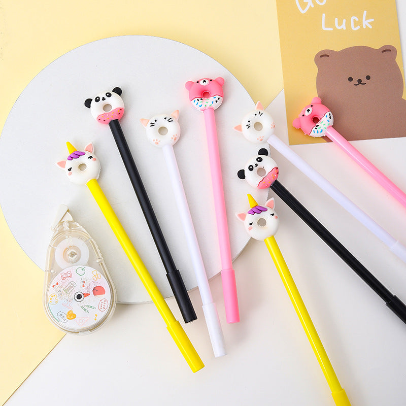 Wholesale Plastic Soft Gel Donut Gel Pen