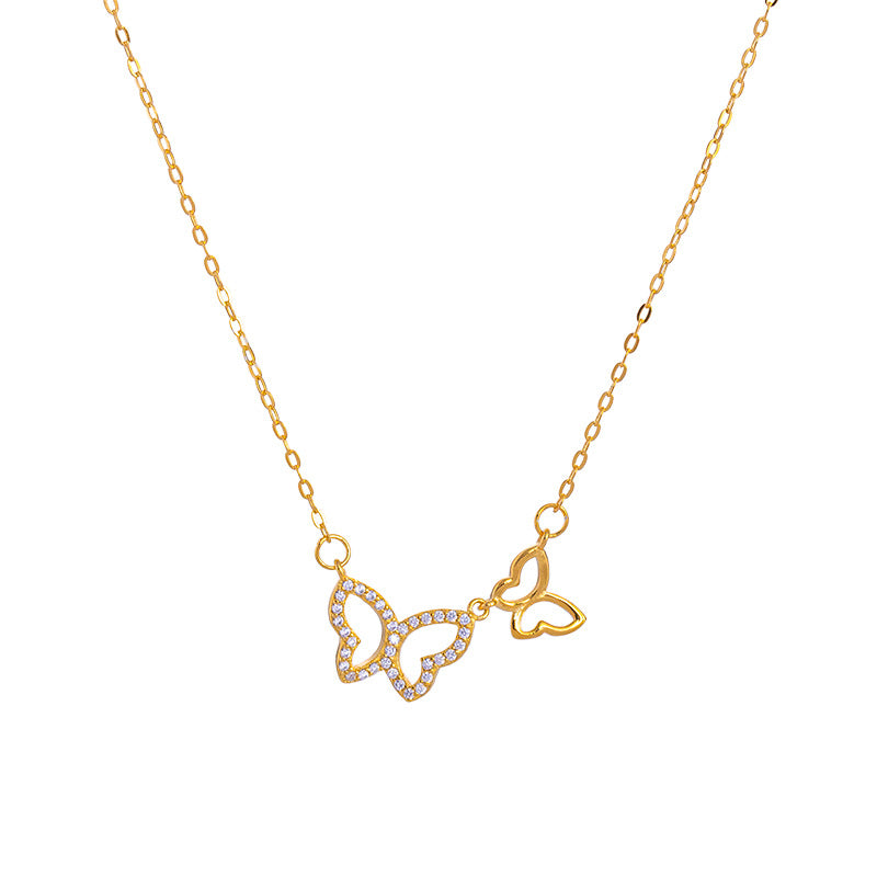 Wholesale S925 Silver Butterfly Necklace