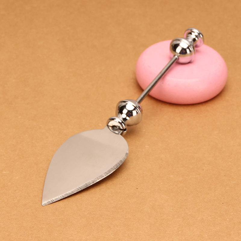 Wholesale Beadable Utensils DIY Stainless Steel Pizza Shovel Bread  Butter Cream Table Cutlery