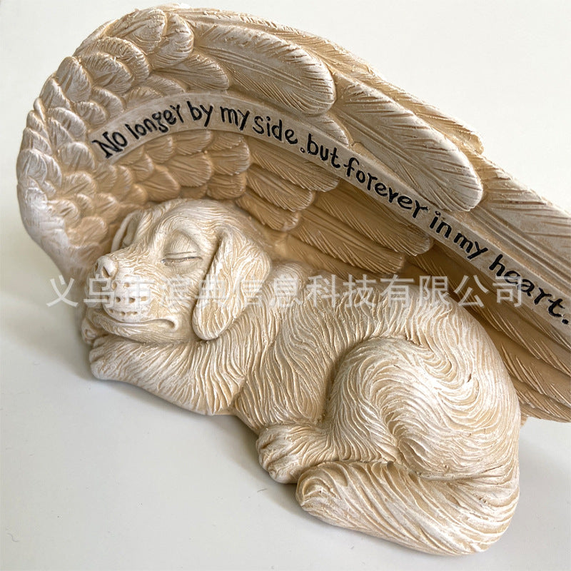 Wholesale Angel Dog Resin Ornaments