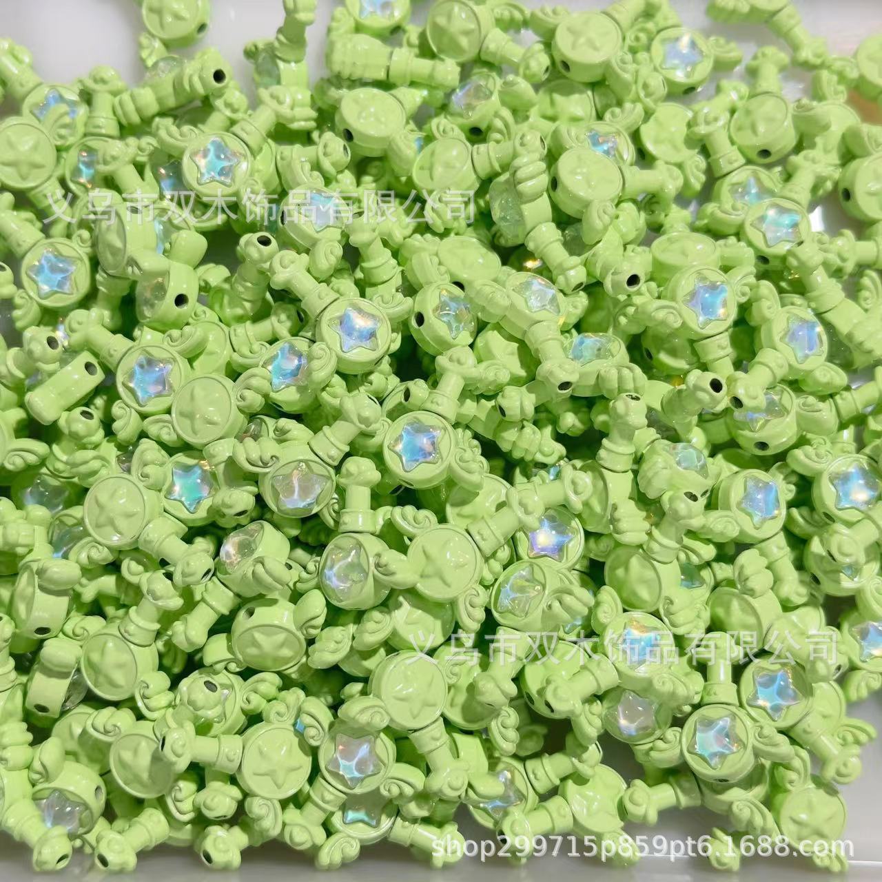 Wholesale 10pcs Paint Diamond Fairy Wand Alloy Beads