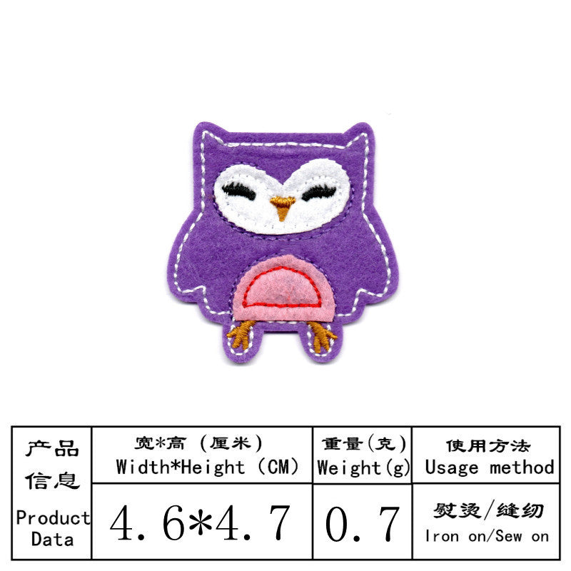 Wholesale Embroidered Animal Patches Rabbit Butterfly Cartoon Sew On Applique For Bags Clothes Towels DIY Decorative Craft Accessory