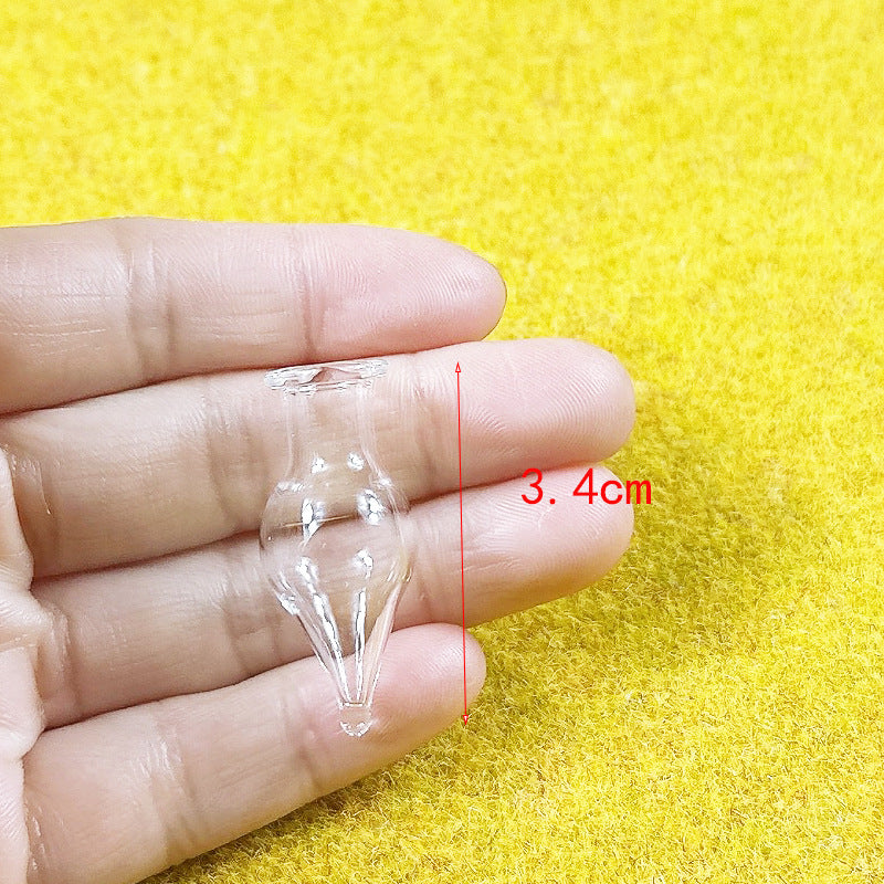 Wholesale 10pcs Doll House dollhouse Simulation Scene Furniture Ornaments Mini Micro Glass Bottle Small Accessories Crafts