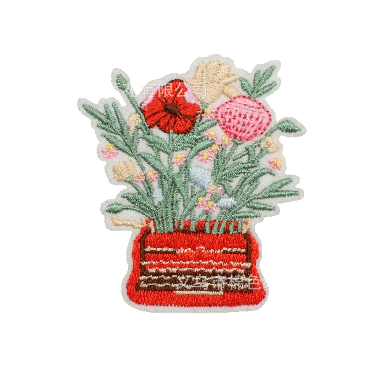 Wholesale Flower Fairy Embroidery Patch With Strawberry Coffee Design Polyester Thread For Clothing Bags Hats Trendy DIY Craft Supply Resale Gift