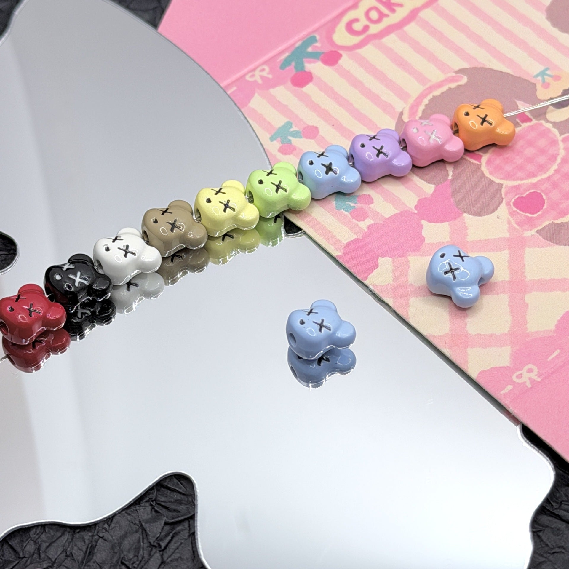 Wholesale 10pcs DIY Alloy  Cartoon  Beaded Accessories