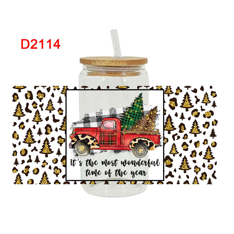Wholesale Christmas Plants and Animals Cartoon 16oz Cup UV DTF Wraps
