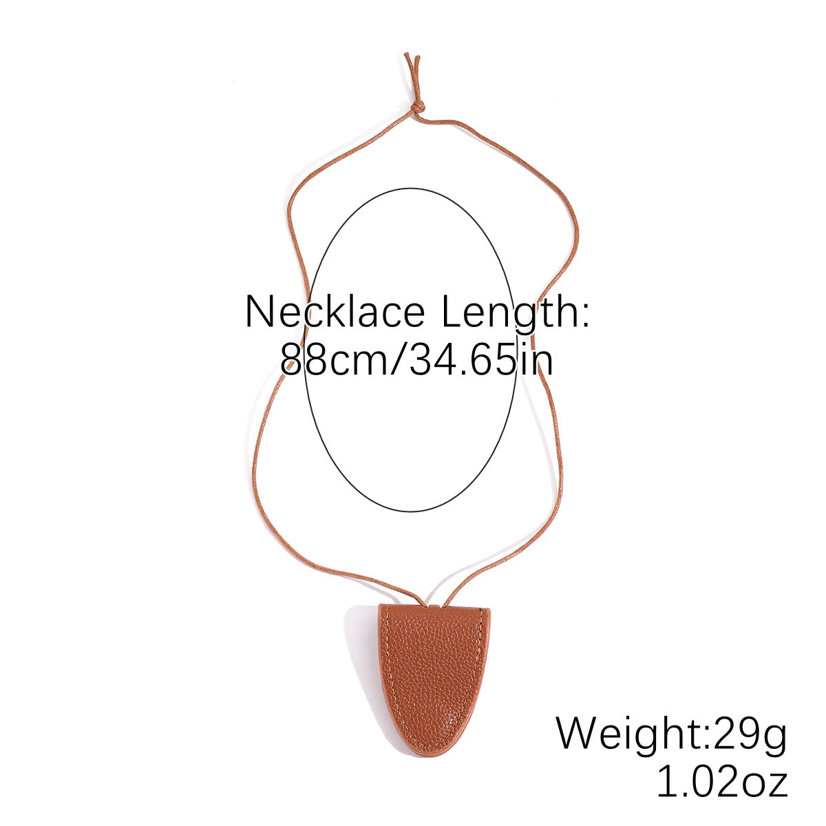 Wholesale Long heart pendant simple hanging neck light luxury leather necklace