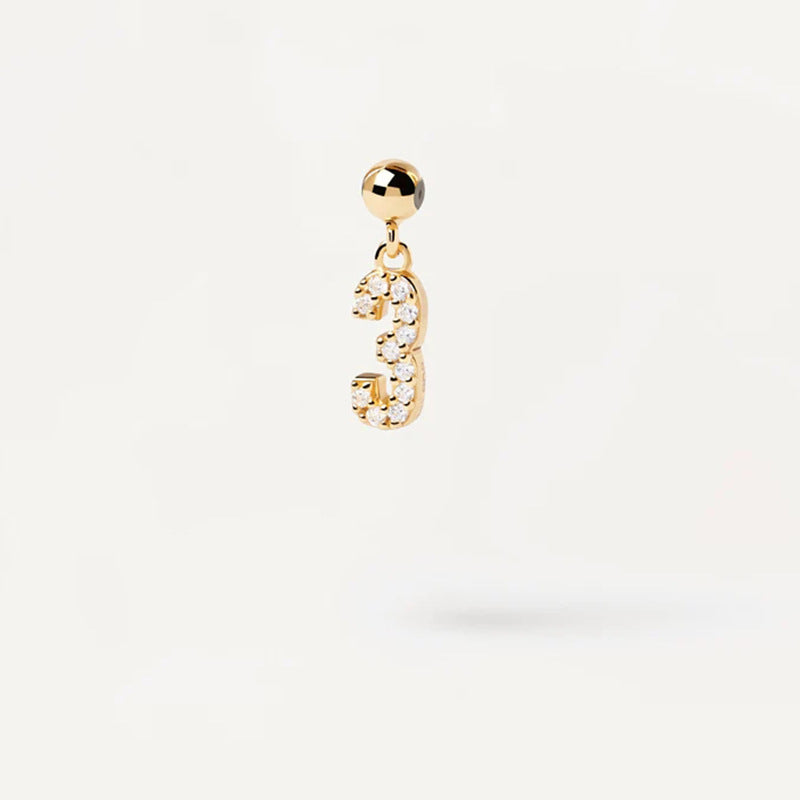 Collares de la serie de números de bricolaje de plata al por mayor S925 S925