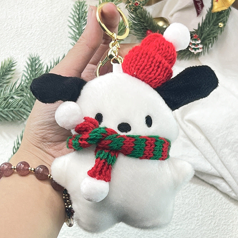 Wholesale Christmas Plush Doll Keychains