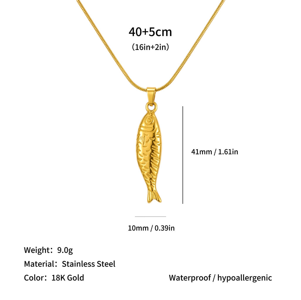 Wholesale Sun Starfish and Other Pendants Titanium Steel Necklace
