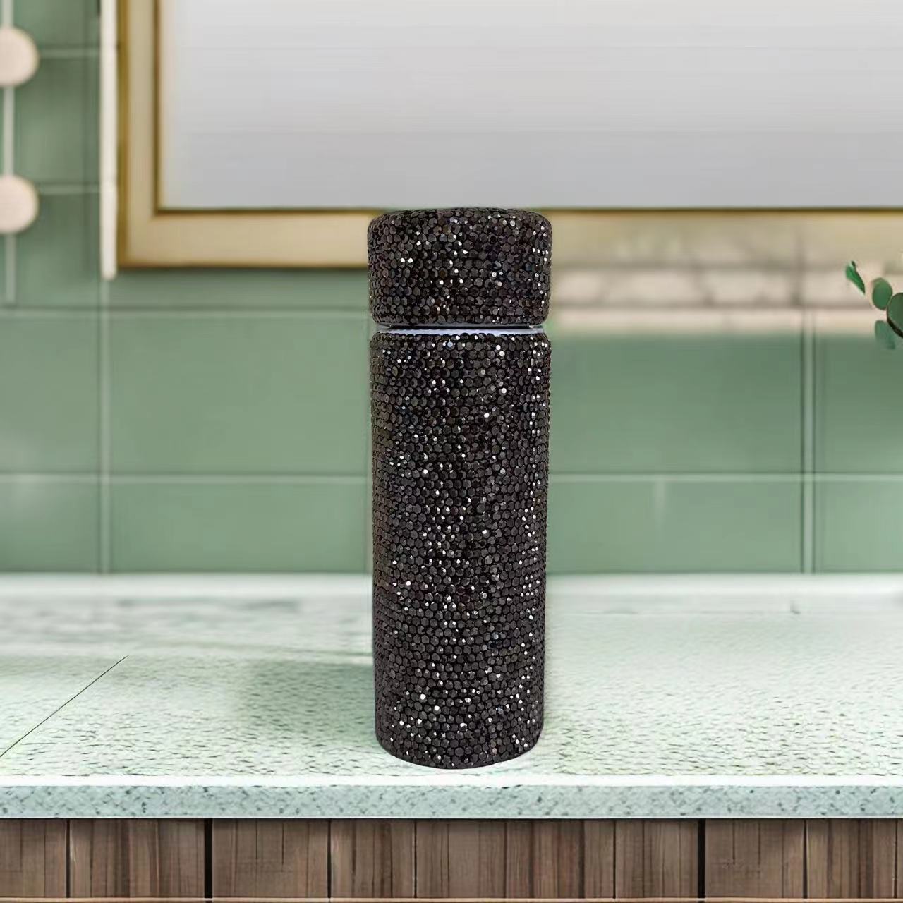 Wholesale Mini Luxury Diamond Straight Cup Pocket Portable Small 304 Stainless Steel Thermos Cup