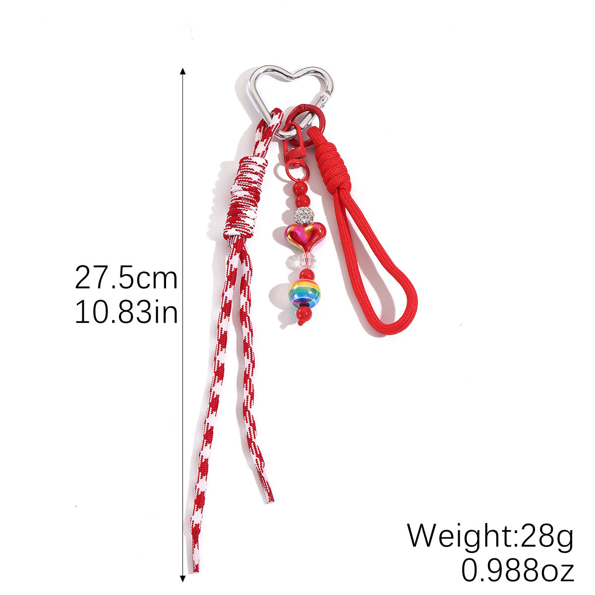 Wholesale Colorful Dopamine Hand-Woven Lanyard Keychain Braided Rope