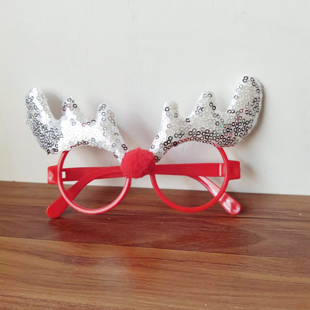 Wholesale Christmas Party Cartoon Santa Claus Snowman Glasses Non Woven Earrings