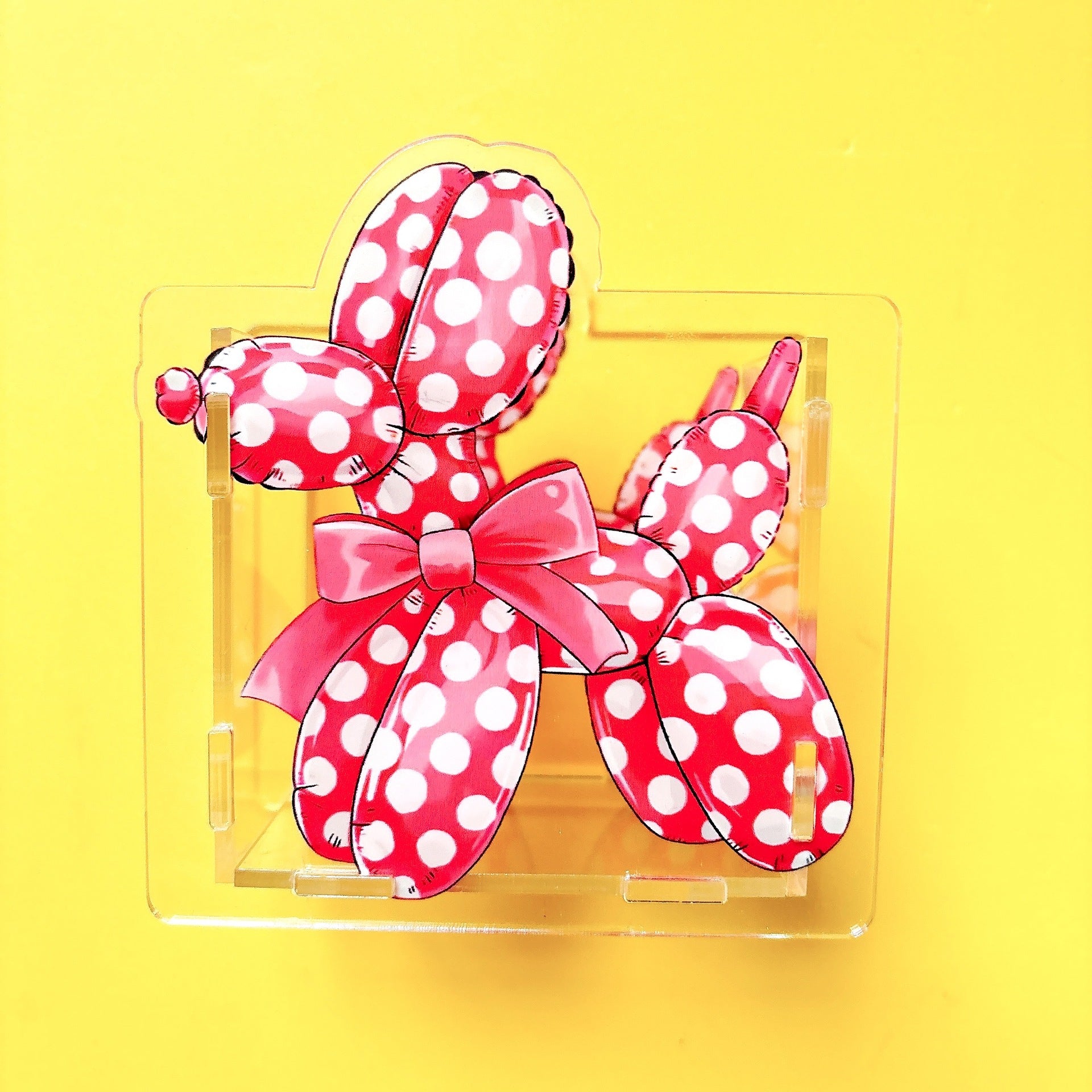 Wholesale New dog acrylic pen holder pencil box stationery storage diy 10cm