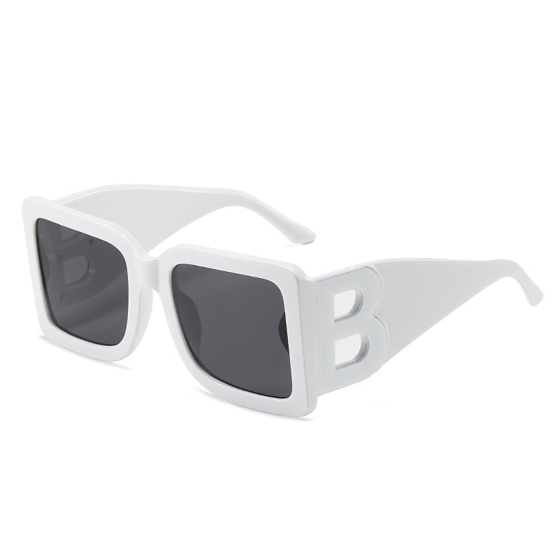Wholesale Large Frame Square B-leg Sunglasses