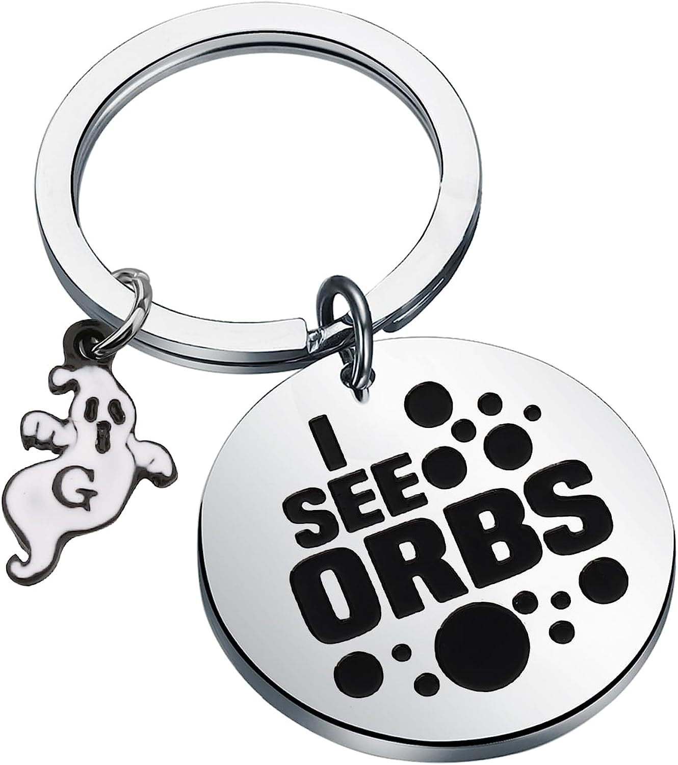 Llavero de acero inoxidable fantasma de Halloween al por mayor