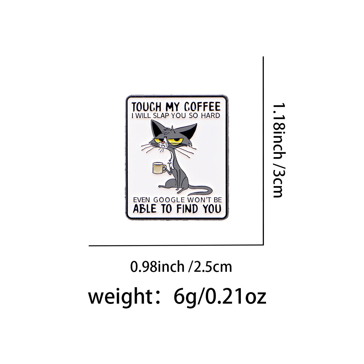 Wholesale Cartoon Metal Badge English Letter Jewelry