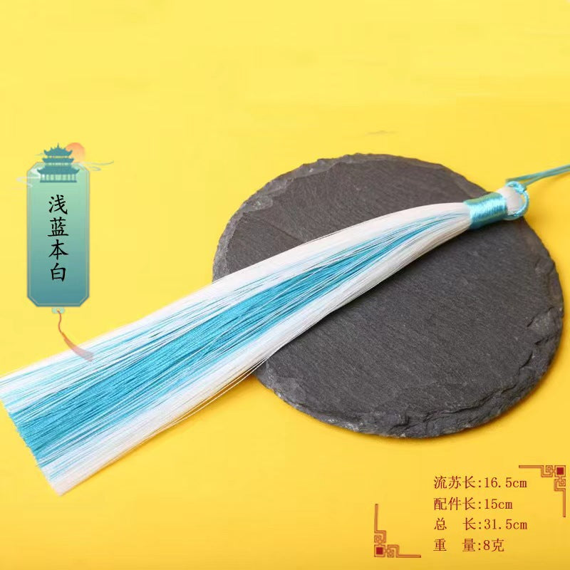 Wholesale Sandwich Two-color Tassel Pendant