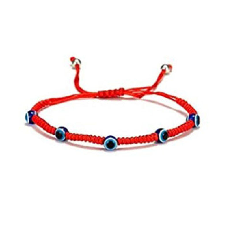 Wholesale Hand Woven Adjustable Devil's Eye Red String Bracelet