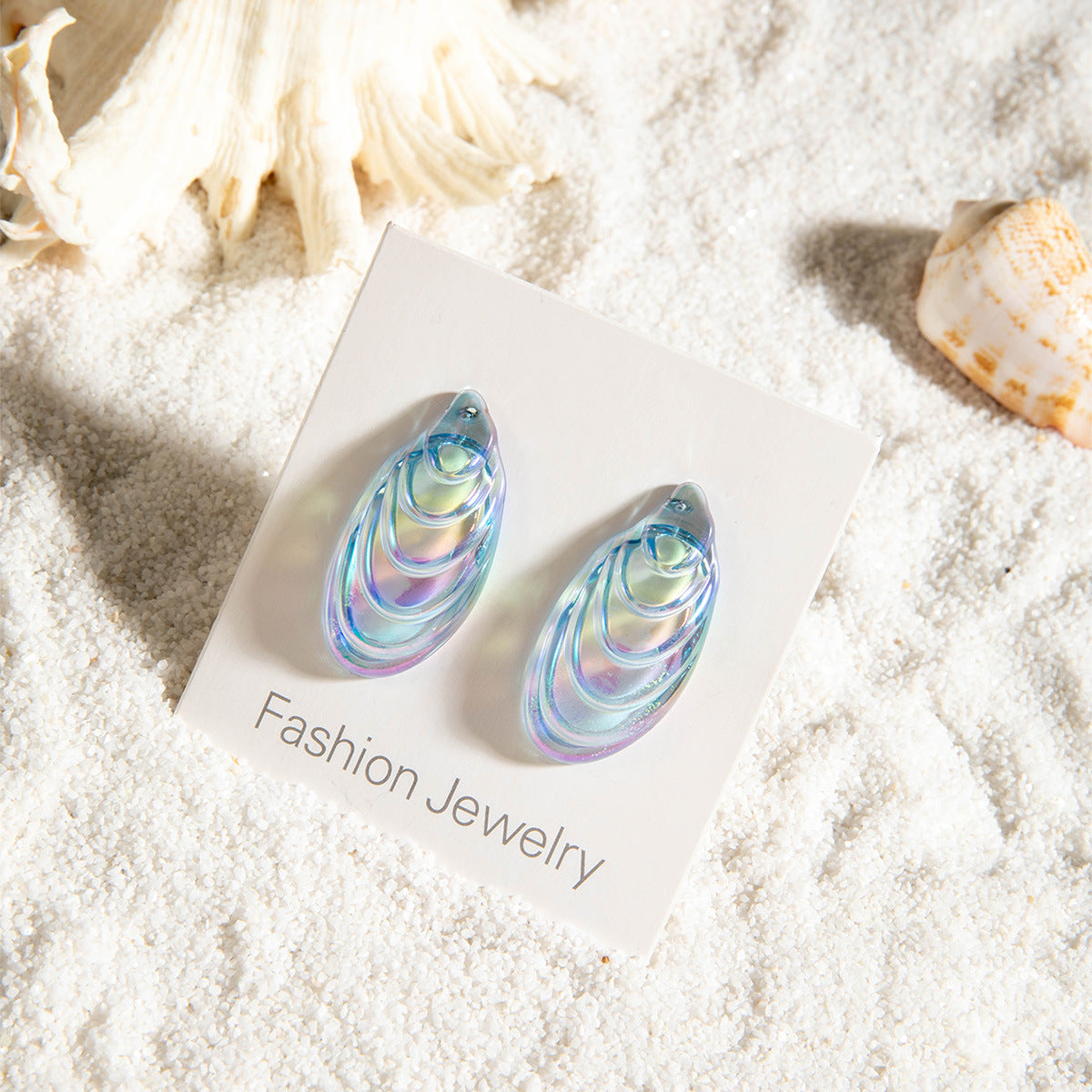 Wholesale 5pcs/pack Wind Starfish Shell Earrings  Holiday Wind Earrings