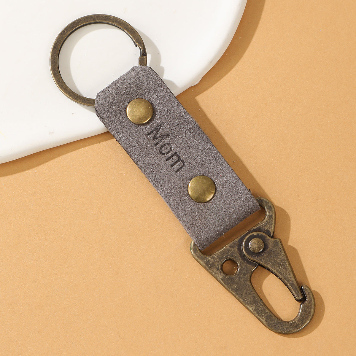 Wholesale Vintage Style Leopard Woven Keychains