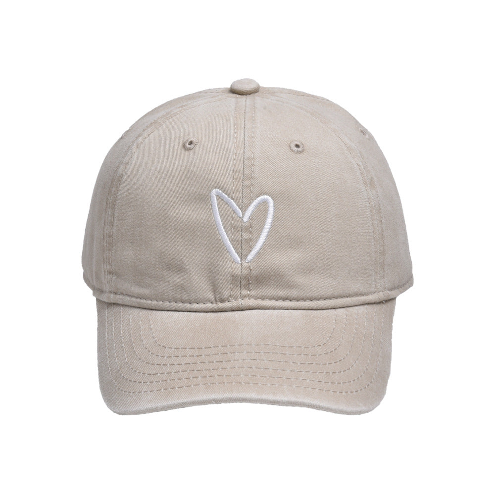 Wholesale Love Embroidered Cotton Baseball Caps