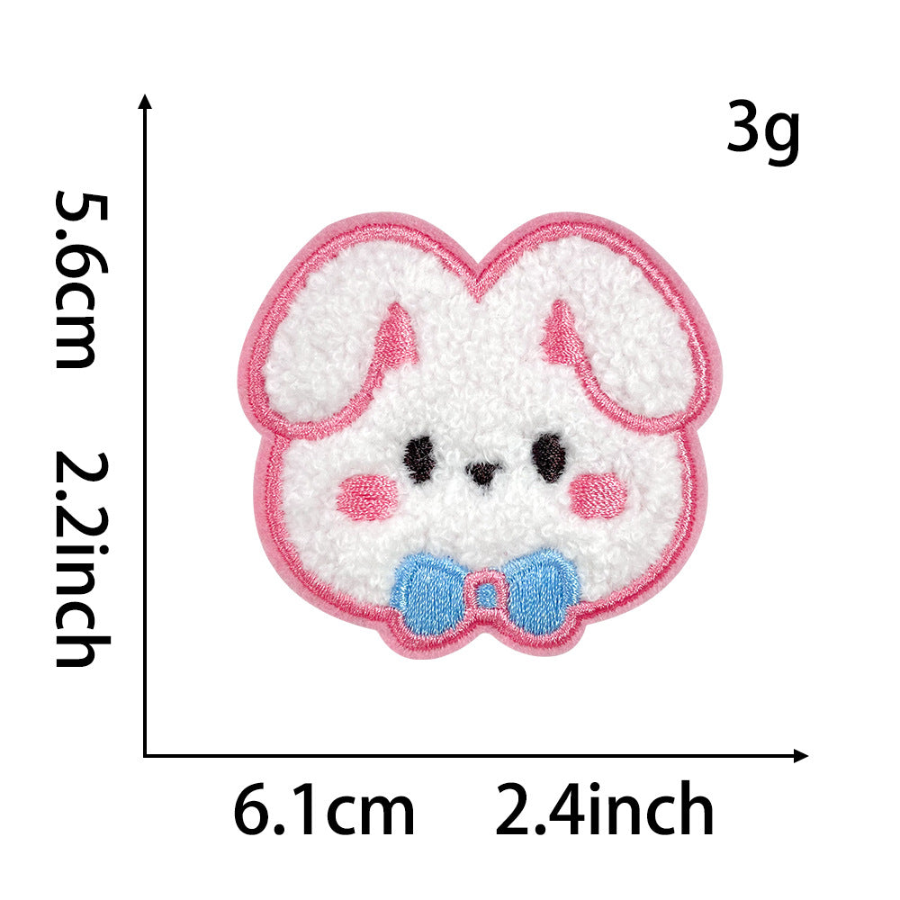 Wholesale Stylish Panda Embroidered Patch Self Adhesive Applique For Coats Trendy Fashion Accessory Boutique Gift For DIY Crafting