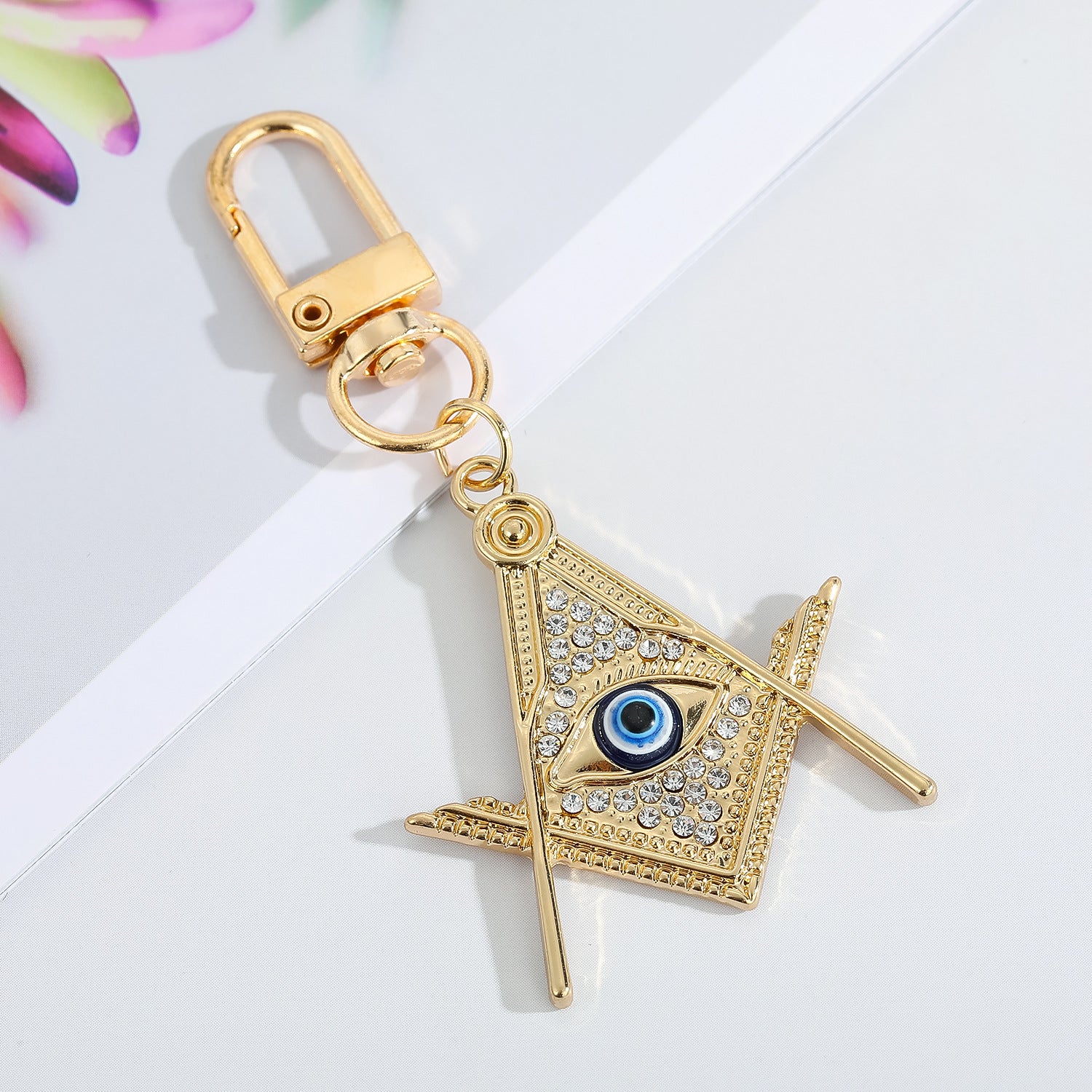 Wholesale Devil's Eye Alloy Keychains