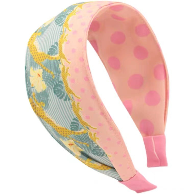 Wholesale Fabric Wide Edge Multi-color Printed Headband