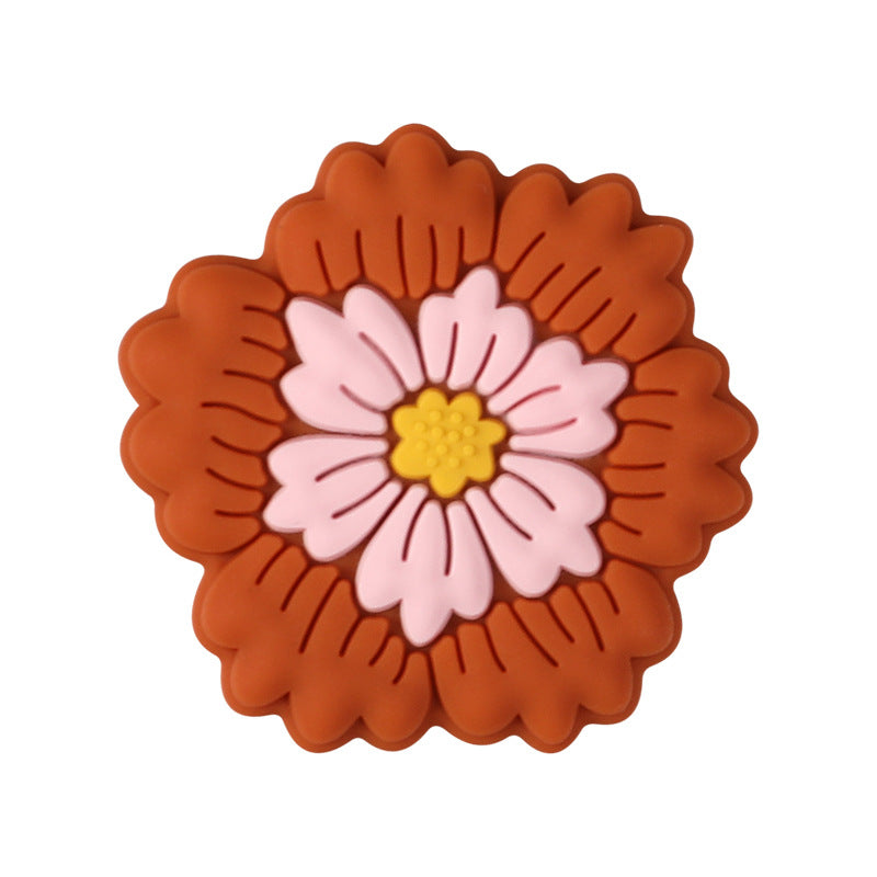 Wholesale 20pcs/pack Flower beads DIY silicone beads