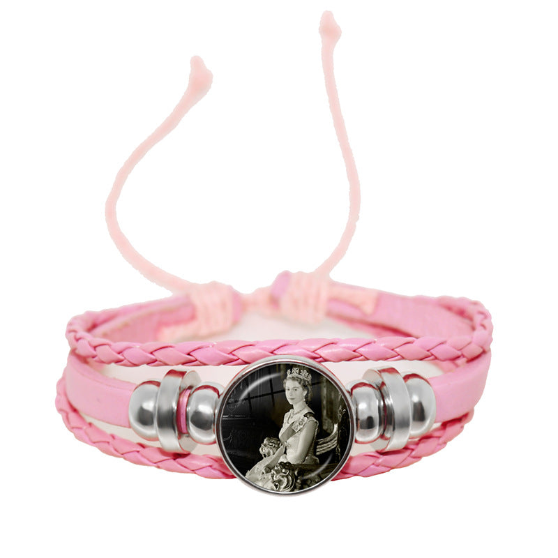 Wholesale Time Gemstone Leather Cord Bracelet