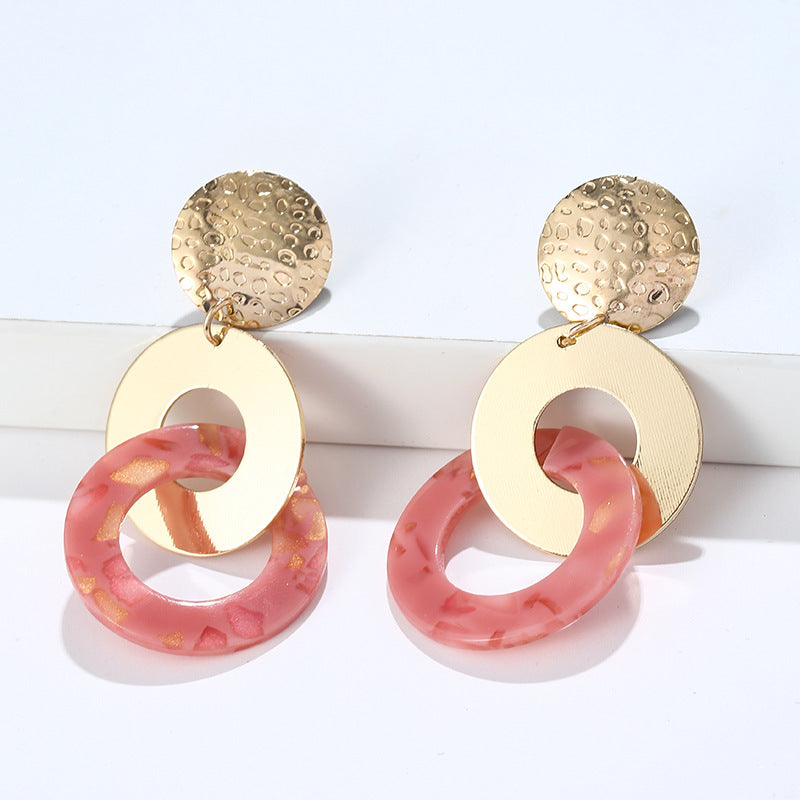 Pendientes de chapa redonda al por mayor