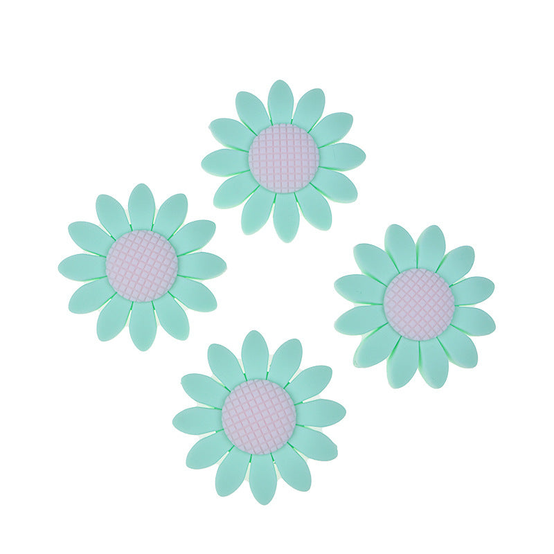 Cuentas de girasol de silicona de 20 piezas al por mayor